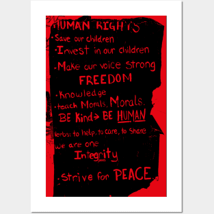 Human Rights, Freedom Posters and Art